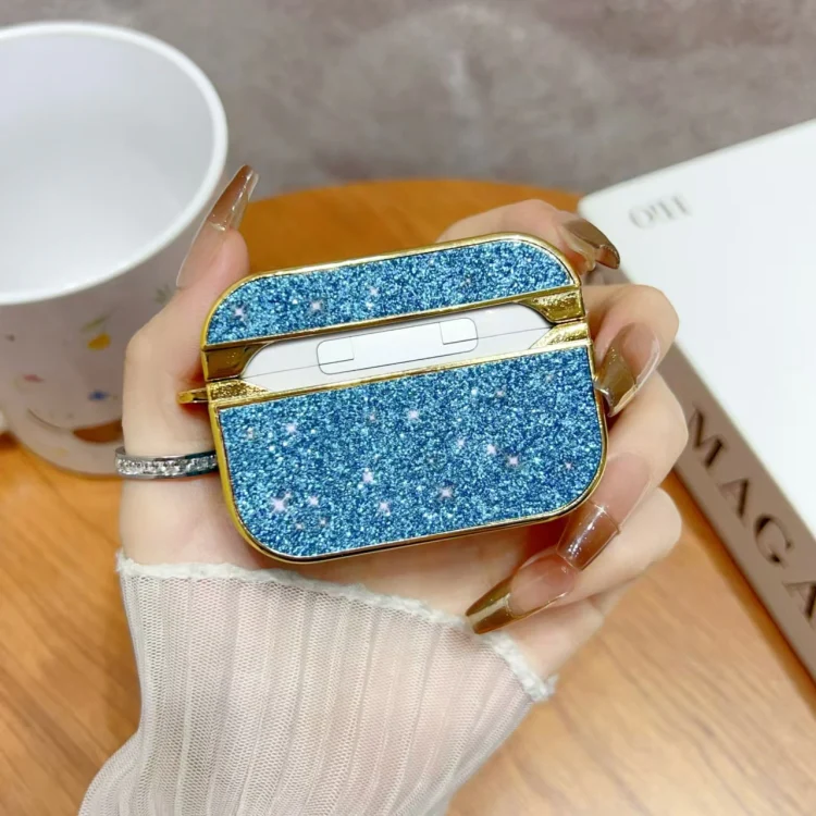 For AirPods 3 Glitter Wireless Earbuds Box Protective Case(Grey) - Image 3