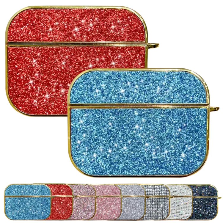 For AirPods 3 Glitter Wireless Earbuds Box Protective Case(Red) - Image 2