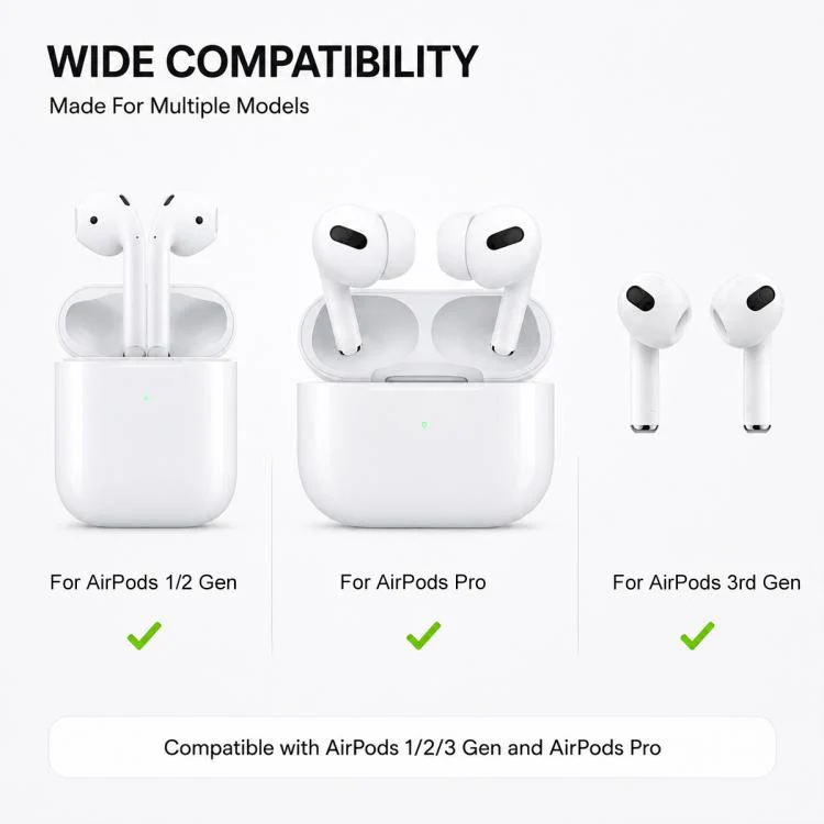 For AirPods / Galaxy Buds XDcase 3 Pairs Soft Rubber Anti-slip Sports Ear Hooks(Black) - Image 5