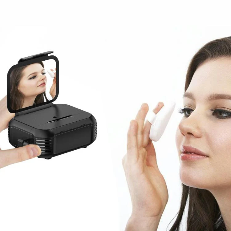 For AirPods Pro 2 Foldable Stand Shockproof Earphone Protective Case with Mirror(Purple) - Image 4