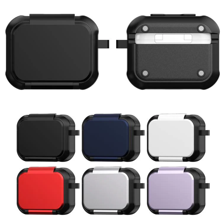 For AirPods Pro 2 Foldable Stand Shockproof Earphone Protective Case with Mirror(Silver) - Image 12