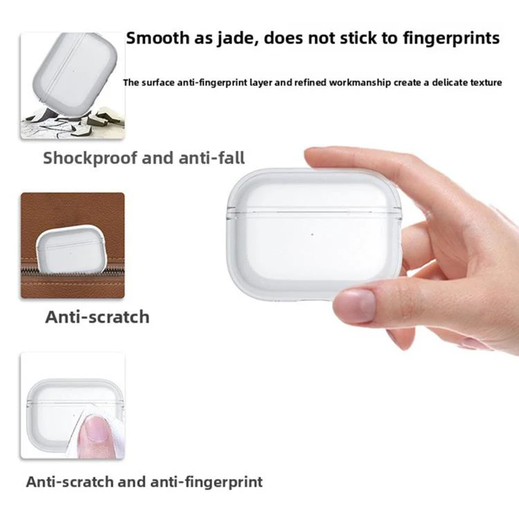 For Airpods Pro 2 Precision-Cut Full-Coverage Shockproof Solid-Color Soft Protective Cover(Blue) - Image 5