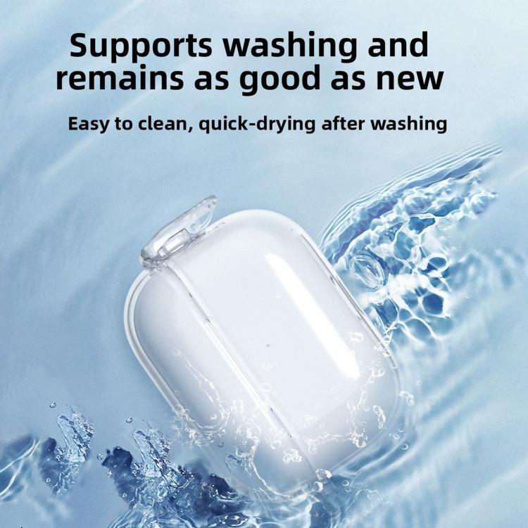 For Airpods Pro 2 Snap-on Shockproof Switch Soft Case Protective Cover(Transparent) - Image 3