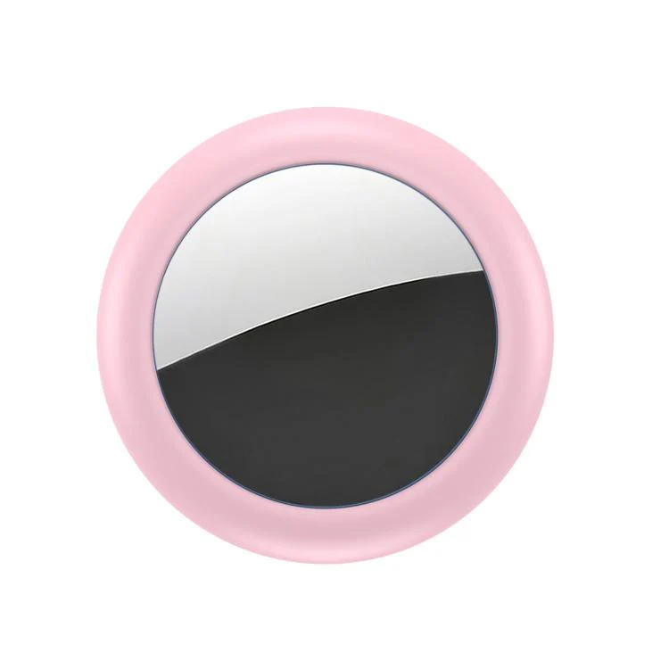 For AirTag 2nd Gen / 1st Gen XDcase Silicone Waterproof Protective Case with Pin(Pink) - Image 2