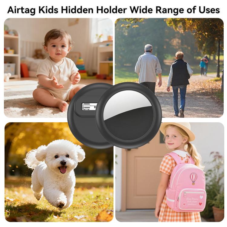 For AirTag 2nd Gen / 1st Gen XDcase Silicone Waterproof Protective Case with Pin(Pink) - Image 7
