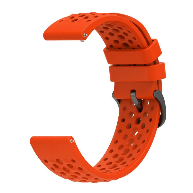 For Amazfit Active Max Silicone Soft Case and Solid Color Perforated Silicone Watch Band(Orange) - Image 3