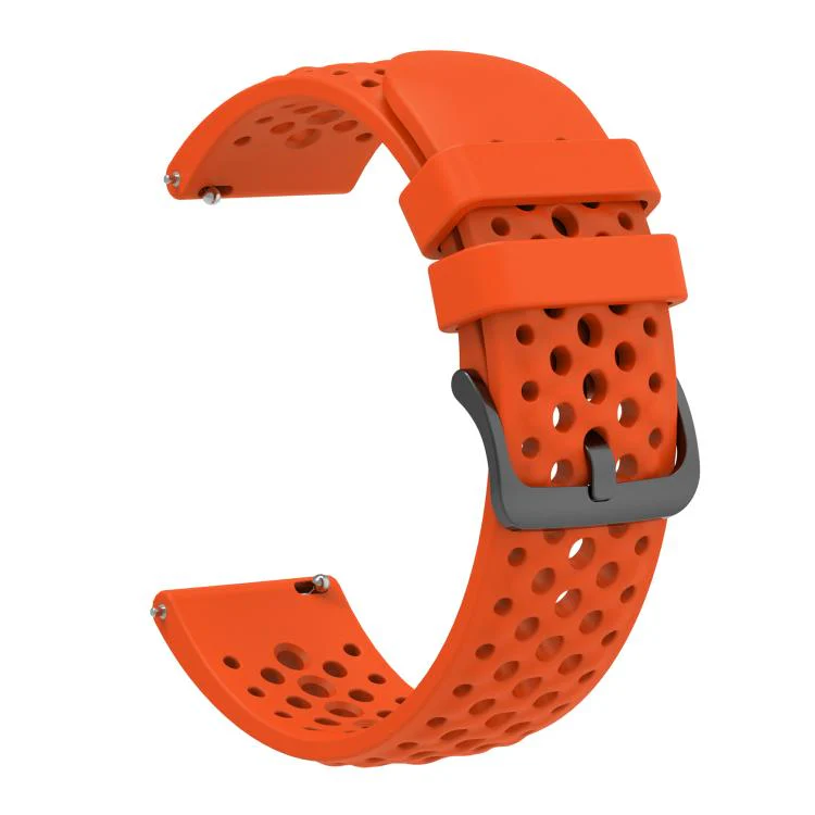 For Amazfit Active Max Silicone Soft Case and Solid Color Perforated Silicone Watch Band(Orange) - Image 4