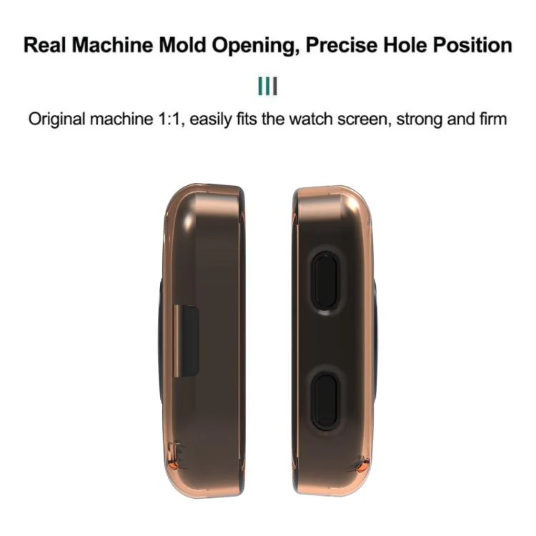 For Amazfit Bip Max Candy Color Half Coverage Hollow TPU Watch Protective Case(Transparent) - Image 3