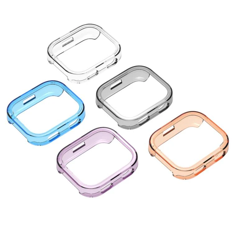 For Amazfit Bip Max Candy Color Half Coverage Hollow TPU Watch Protective Case(Transparent Blue) - Image 5