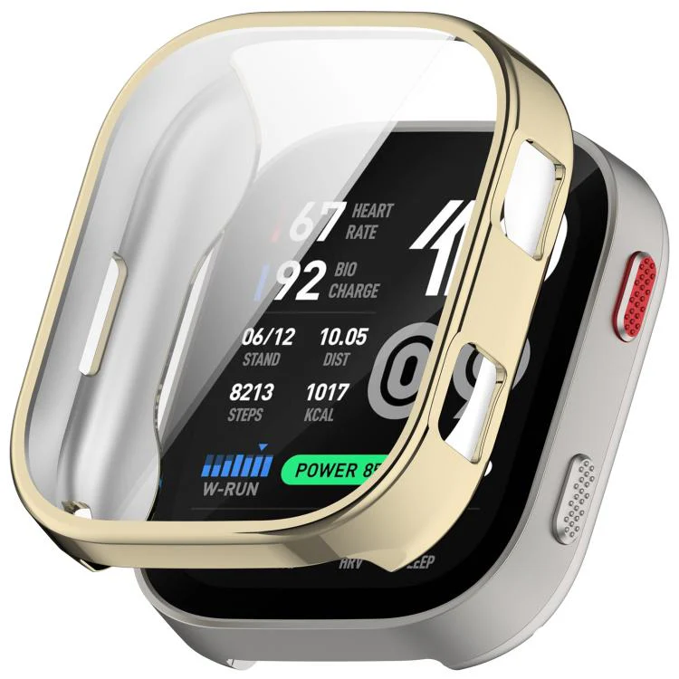 For Amazfit Bip Max Electroplated TPU Full Coverage Watch Protective Case(Light Gold)