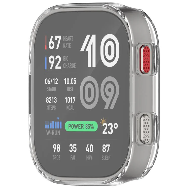 For Amazfit Bip Max Electroplated TPU Full Coverage Watch Protective Case(Transparent) - Image 2