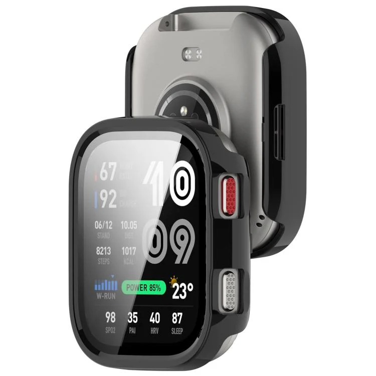 For Amazfit Bip Max Tempered Film Integrated PC Watch Protective Case(Black) - Image 5