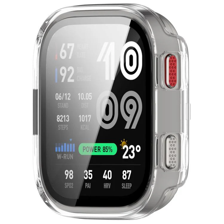 For Amazfit Bip Max Tempered Film Integrated PC Watch Protective Case(Transparent) - Image 2