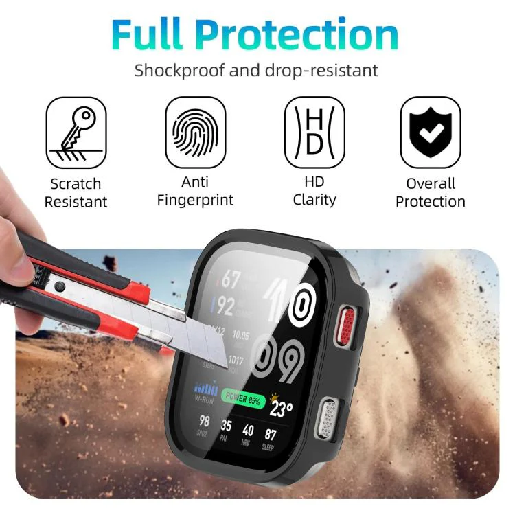 For Amazfit Bip Max xDfind Film Integrated PC Watch Protective Case(Black) - Image 6