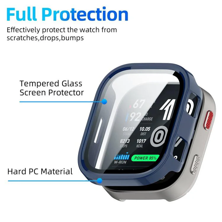 For Amazfit Bip Max xDfind Film Integrated PC Watch Protective Case(Ink Blue) - Image 5