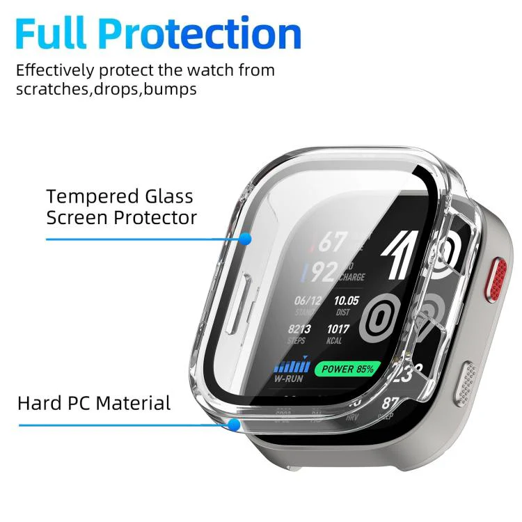 For Amazfit Bip Max xDfind Film Integrated PC Watch Protective Case(Transparent) - Image 5