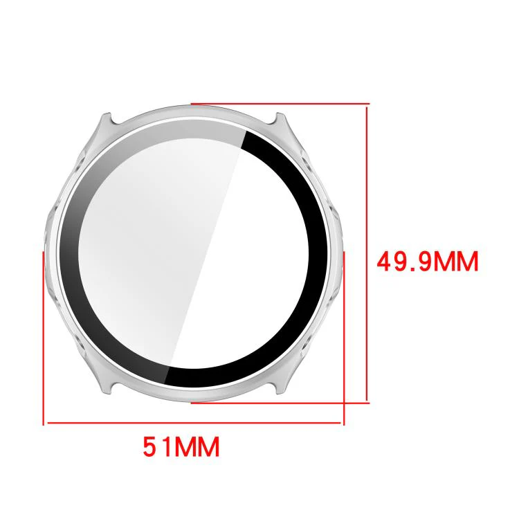 For Amazfit Cheetah 2 Pro / Cheetah 2 Ultra Tempered Film Integrated PC Watch Protective Case(Matte Silver) - Image 7