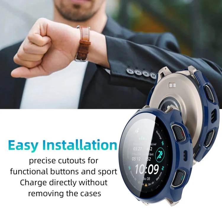 For Amazfit Cheetah 2 Pro / Cheetah 2 Ultra xDfind Film Integrated PC Watch Protective Case(Ink Blue) - Image 5