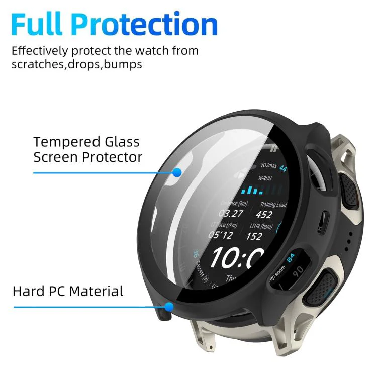 For Amazfit Cheetah 2 Pro / Cheetah 2 Ultra xDfind Film Integrated PC Watch Protective Case(Matte Black) - Image 3