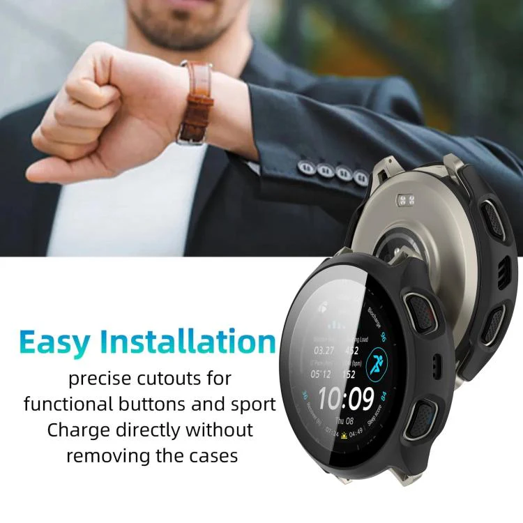 For Amazfit Cheetah 2 Pro / Cheetah 2 Ultra xDfind Film Integrated PC Watch Protective Case(Matte Black) - Image 5