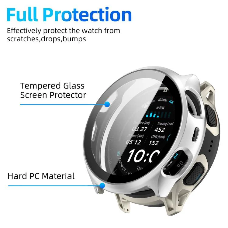 For Amazfit Cheetah 2 Pro / Cheetah 2 Ultra xDfind Film Integrated PC Watch Protective Case(Matte Silver) - Image 3