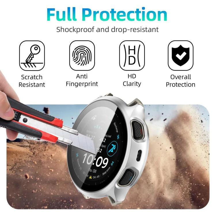 For Amazfit Cheetah 2 Pro / Cheetah 2 Ultra xDfind Film Integrated PC Watch Protective Case(Matte Silver) - Image 4