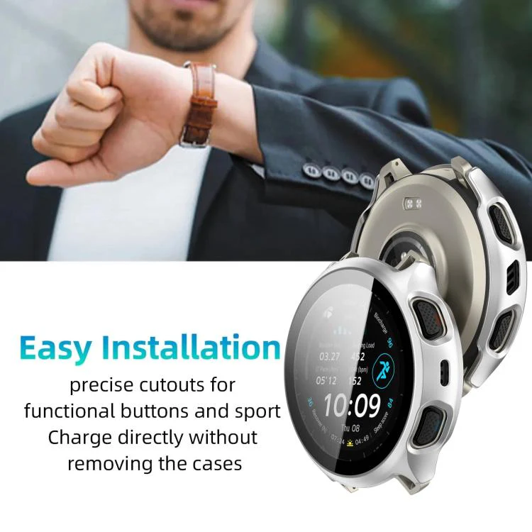 For Amazfit Cheetah 2 Pro / Cheetah 2 Ultra xDfind Film Integrated PC Watch Protective Case(Matte Silver) - Image 5