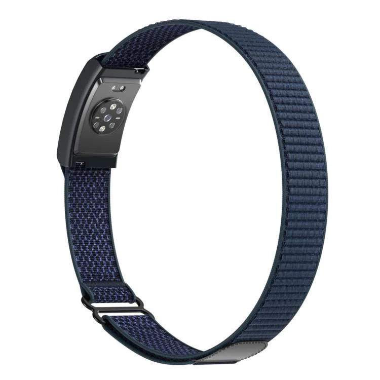 For Amazfit Helio Strap Nylon Hook and Loop Fastener Watch Band Armband(Dark Blue) - Image 2