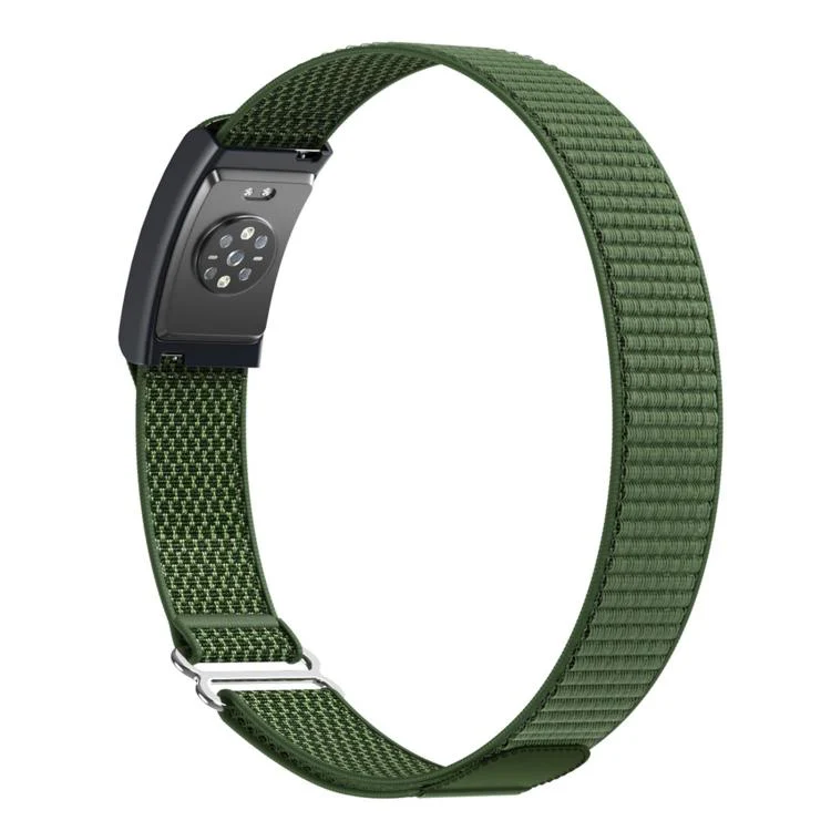For Amazfit Helio Strap Nylon Hook and Loop Fastener Watch Band Armband(Green) - Image 2