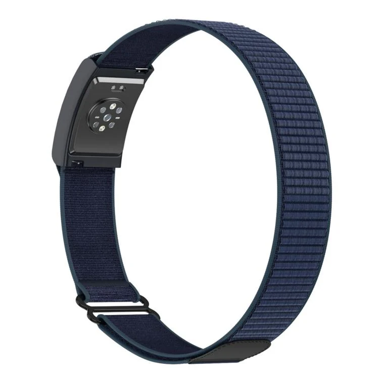 For Amazfit Helio Strap Nylon Hook and Loop Fastener Watch Band Armband(Midnight Blue) - Image 2