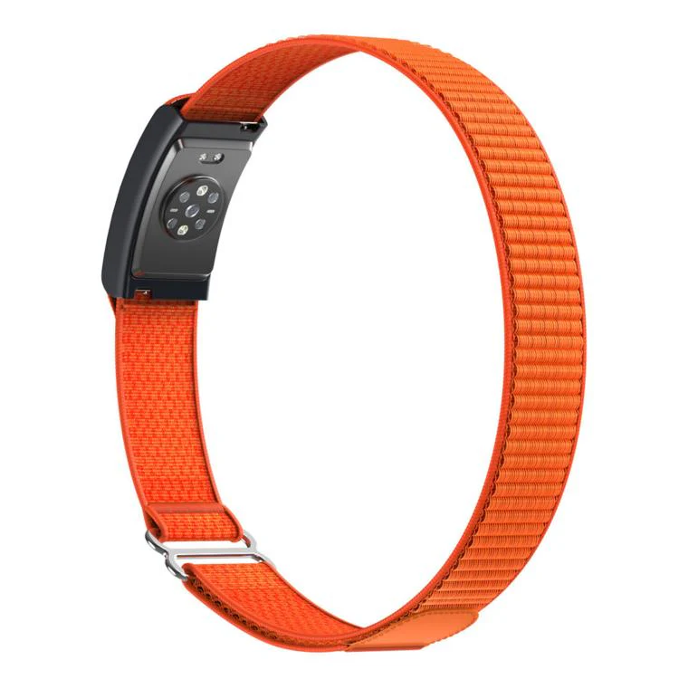 For Amazfit Helio Strap Nylon Hook and Loop Fastener Watch Band Armband(Orange) - Image 2