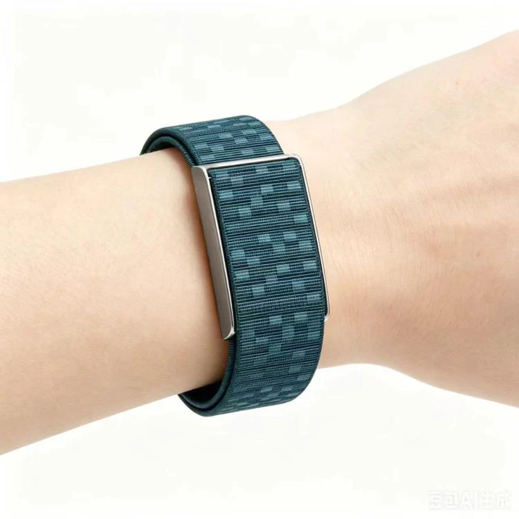 For Amazfit Helio Strap Watch Frame Integrated Nylon Hook and Loop Fastener Watch Band(Black+Rose Gold) - Image 10