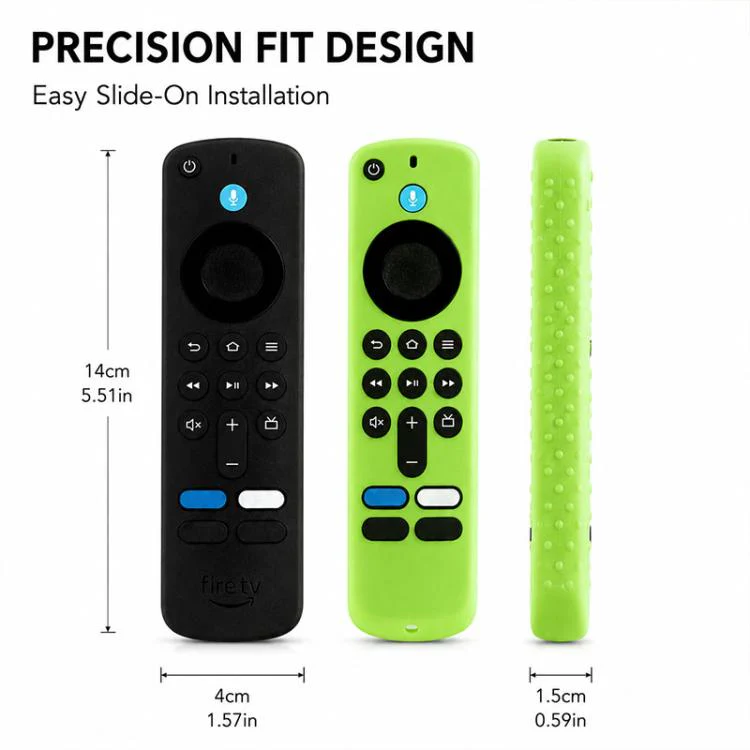 For Amazon Fire TV Stick 4K 2025 Remote XDcase 4pcs Soft Silicone Protective Case with Mini Strap(Red) - Image 2