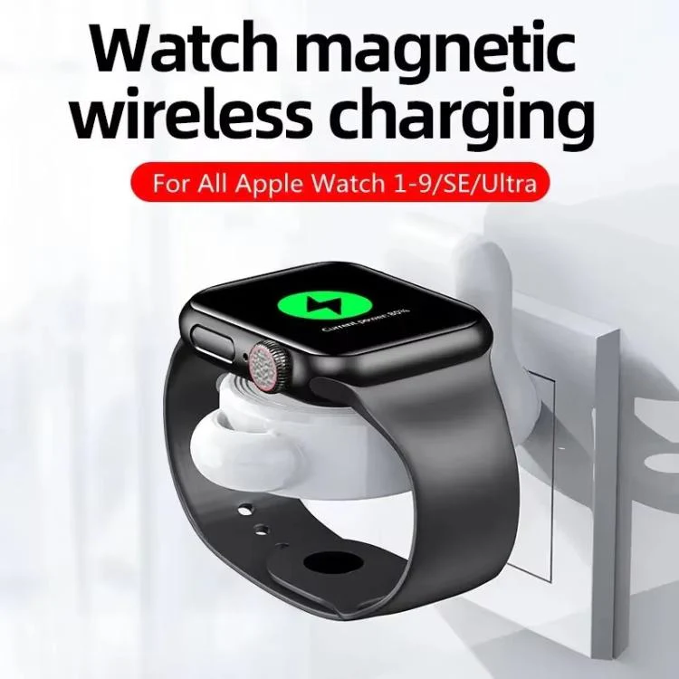 For Apple Watch 1/2/3/4/5/6/7/8/9/10/SE Magnetic Wireless Charger Mini Portable Smart Charger(White) - Image 5