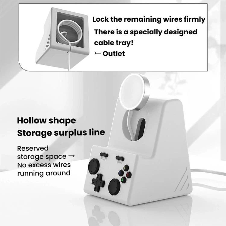 For Apple Watch Charging Base Watch Charger Stand, Without Charger(Dark Gray) - Image 5