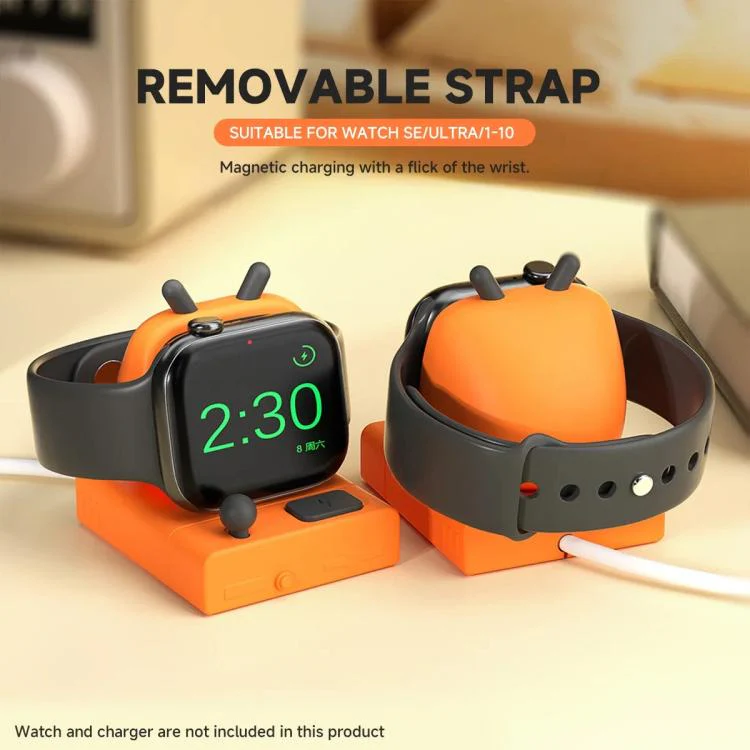 For Apple Watch Desktop Stand Silicone Base, Without Charger(Light Gray) - Image 4