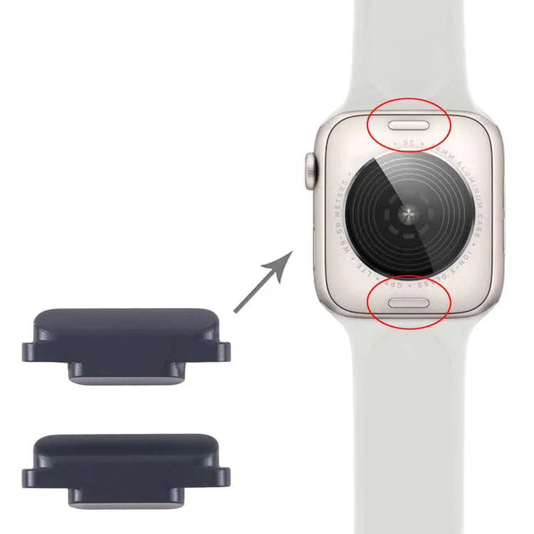 For Apple Watch SE 2022 / Watch SE 2025 1 Pair Watch Clasp (Midnight) - Image 4