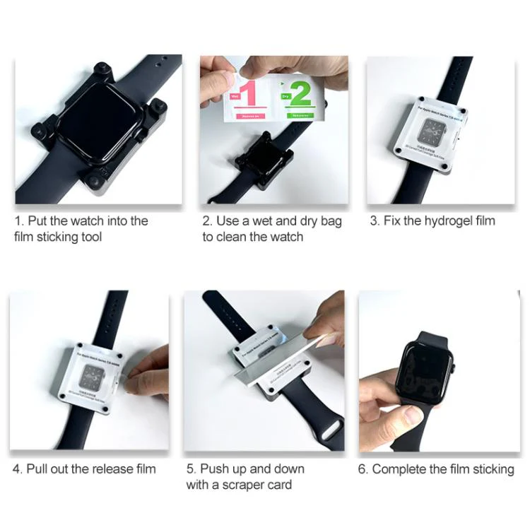 For Apple Watch Series 6 / 5 / 4 / SE 40mm Soft Hydrogel Film Watch Screen Protector with Locator - Image 10