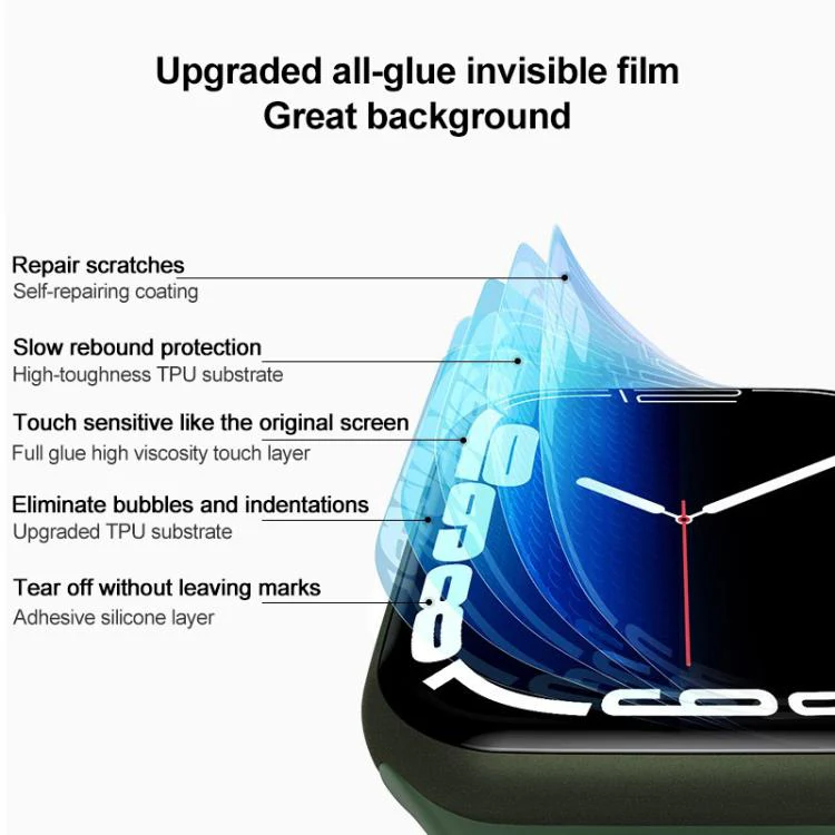 For Apple Watch Series 6 / 5 / 4 / SE 40mm Soft Hydrogel Film Watch Screen Protector with Locator - Image 9