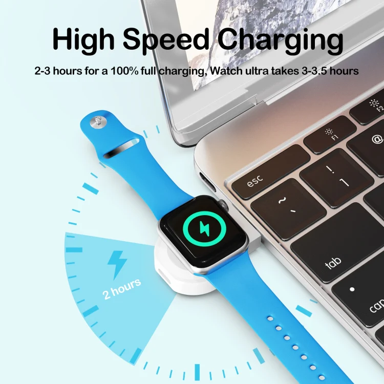 For Apple Watch Series A13 Portable Wireless Charger(White) - Image 4