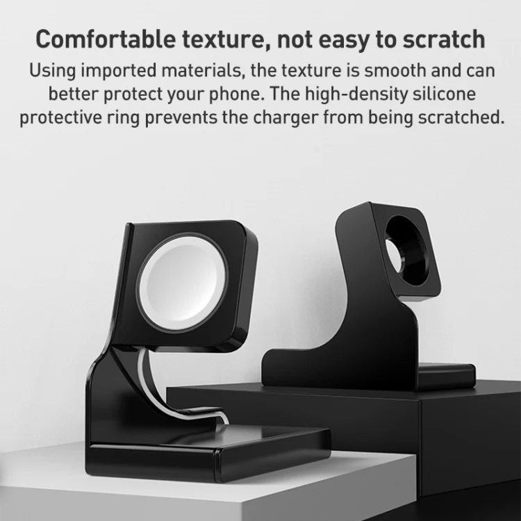 For Apple Watch Series Smart Watch Charging Stand PC Base(Black) - Image 2