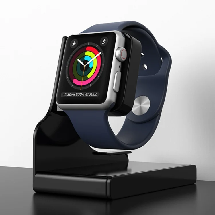 For Apple Watch Series Smart Watch Charging Stand PC Base(Red) - Image 5