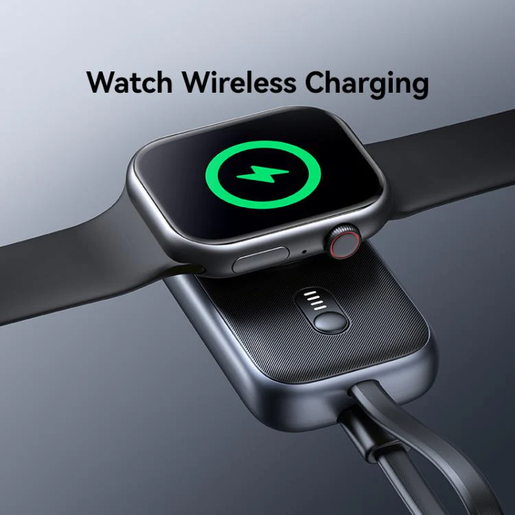 For Apple Watch Series USAMS CD245 1200mAh Portable Watch Wireless Charger with Cable(Desert Gold) - Image 4
