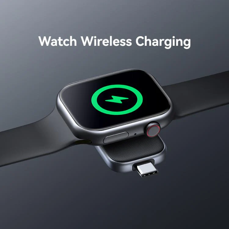 For Apple Watch Series USAMS CD247 USB-C / Type-C Plug Portable Watch Wireless Charger(Desert Gold) - Image 4