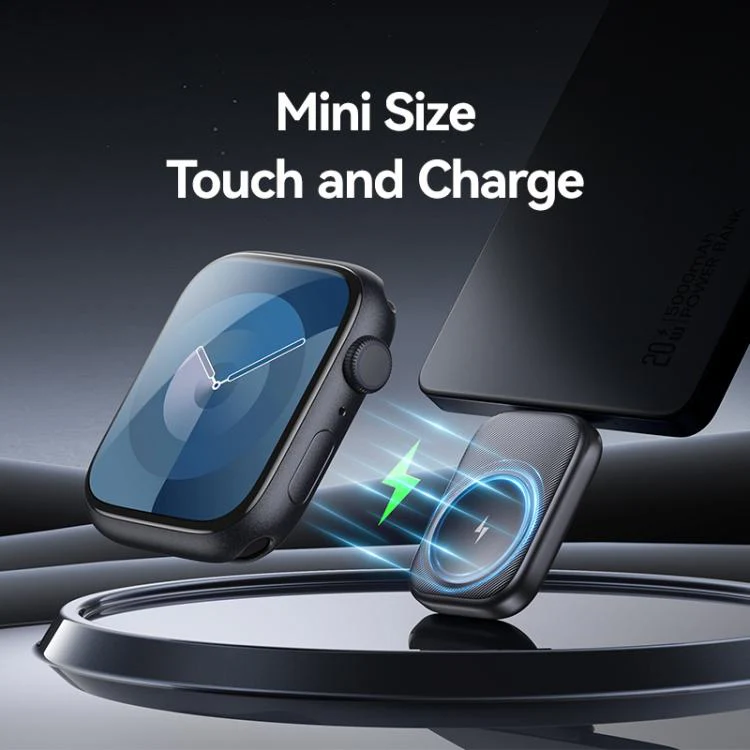 For Apple Watch Series USAMS CD247 USB-C / Type-C Plug Portable Watch Wireless Charger(Metal Gray) - Image 2