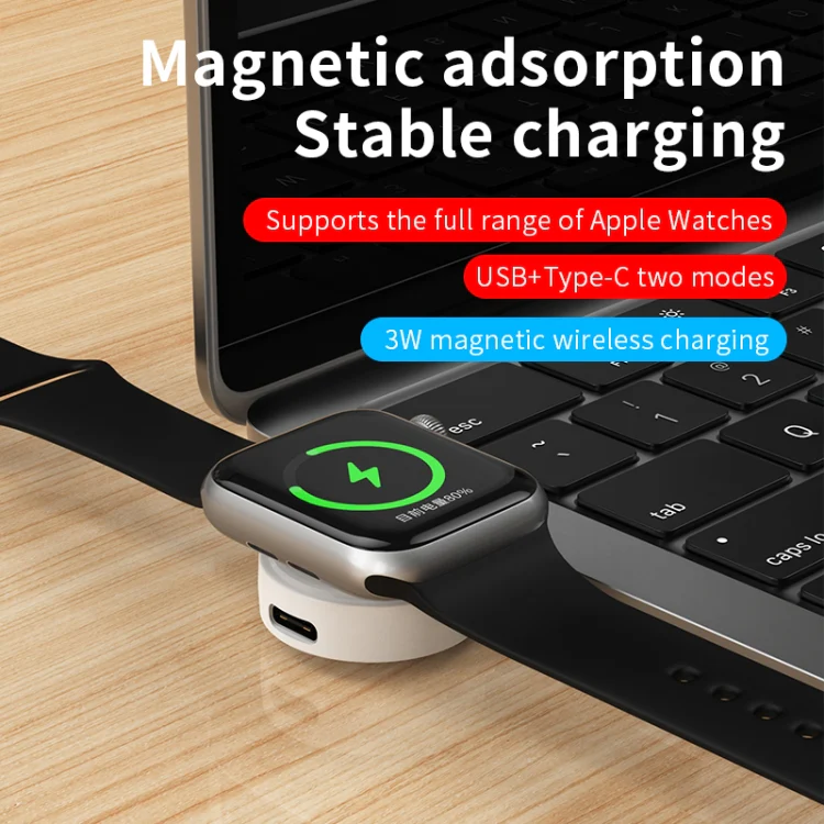 For Apple Watch Series X53 Portable Wireless Charger(Black) - Image 4