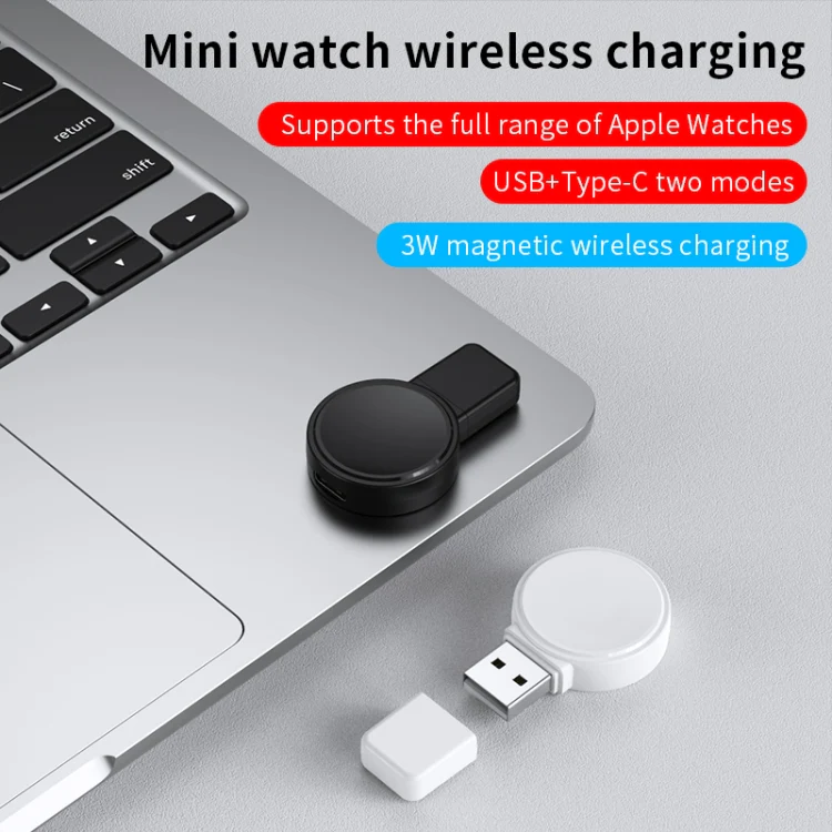 For Apple Watch Series X53 Portable Wireless Charger(Black) - Image 9