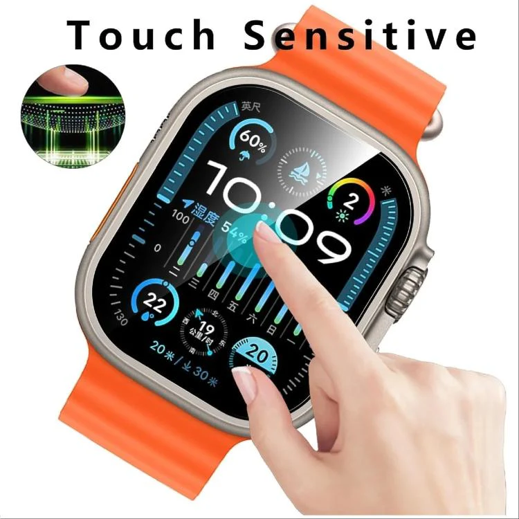 For Apple Watch Ultra 3 / 2 / 1 49mm Full-Screen Anti-Fingerprint HD Positioning Easy Installation Watch Tempered Glass Film - Image 3