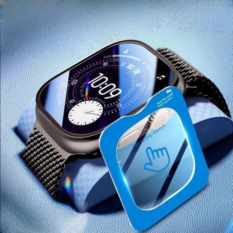 For Apple Watch Ultra 3 / 2 / 1 49mm Full-Screen Anti-Fingerprint HD Positioning Easy Installation Watch Tempered Glass Film - Image 5