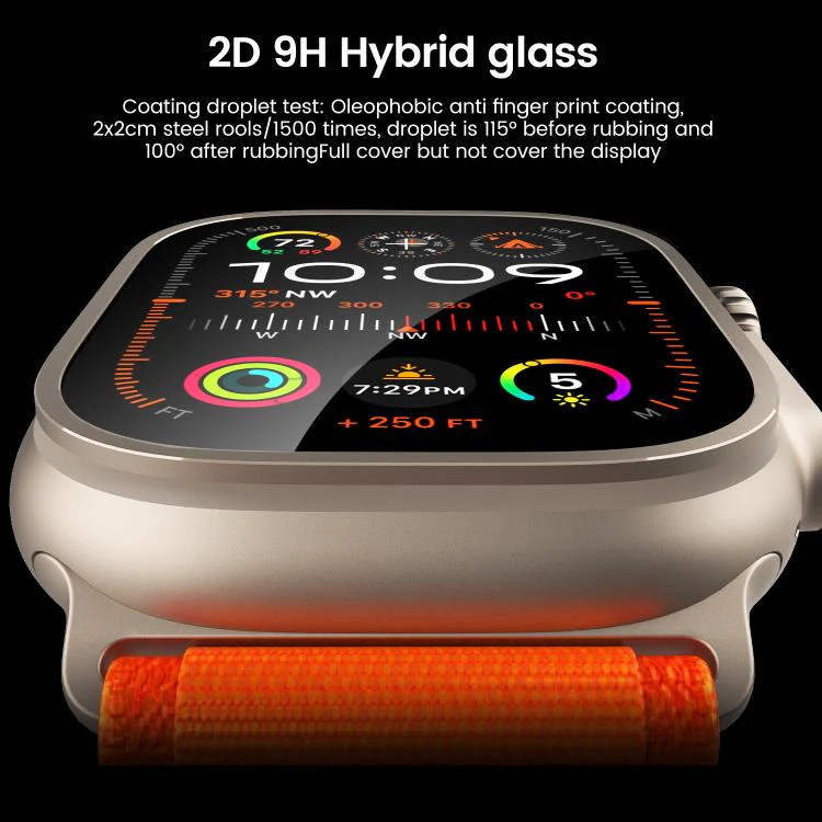 For Apple Watch Ultra 3 / 2 / 1 Ultra 49mm Easy Install Box Dust-Free Screen-printed Tempered Glass Film(Transparent + Black Edge) - Image 4